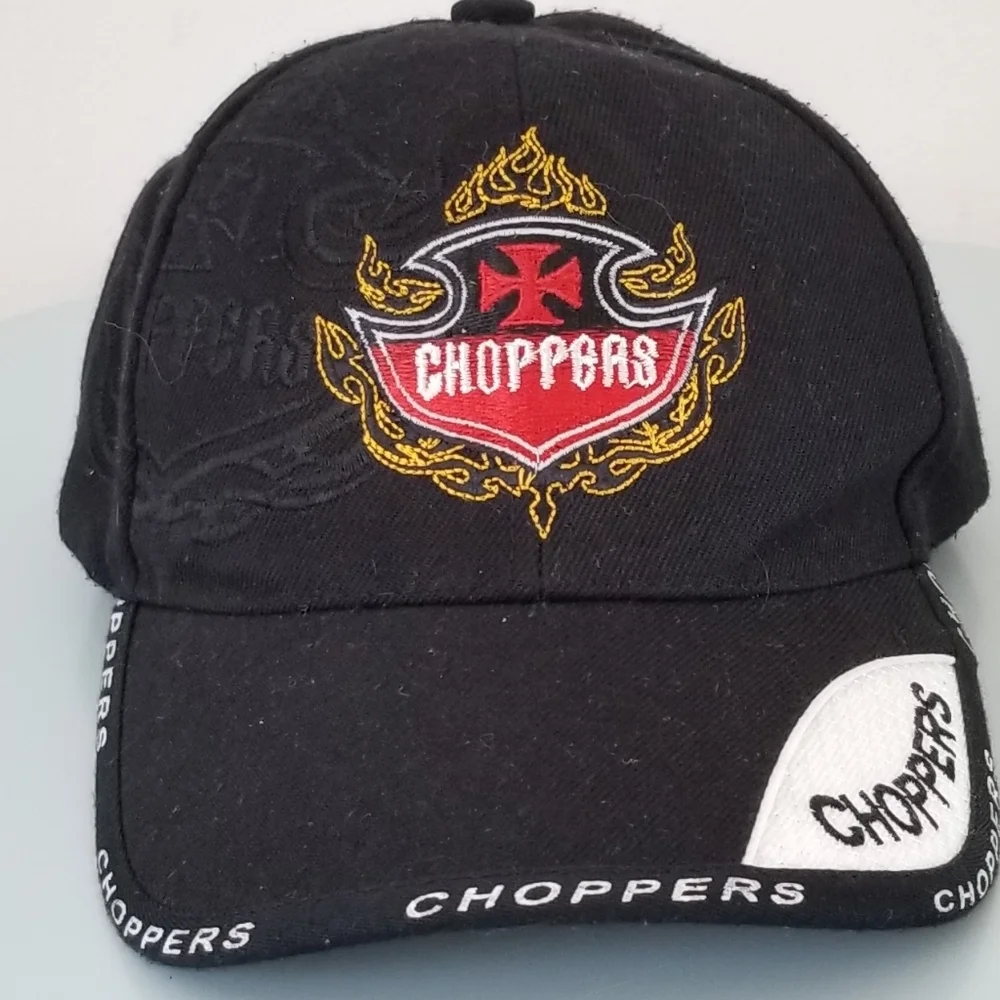 Choppers Men's black adjustable baseball Hat